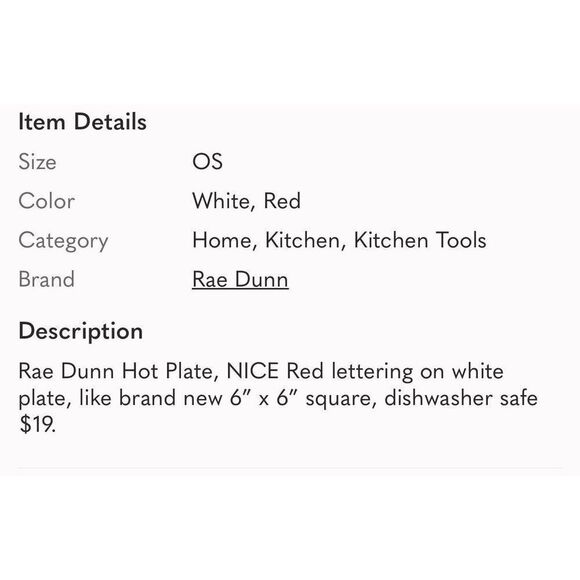 RAE DUNN | nice plate - Picture 4 of 4